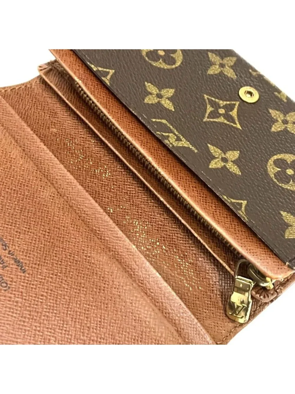 Louis Vuitton Portefeuille Tresor Monogram Bifold Wallet Canvas